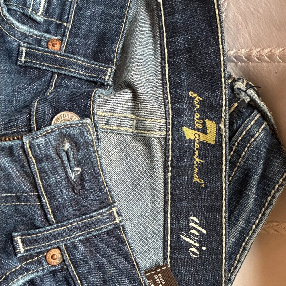 7 For All Mankind Indigo Denim Jeans